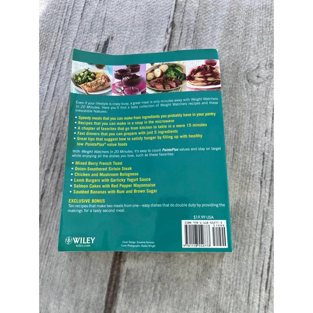 Weight Watchers In 20‎ Minutes 250 Fresh Fast Recipes Cookbook